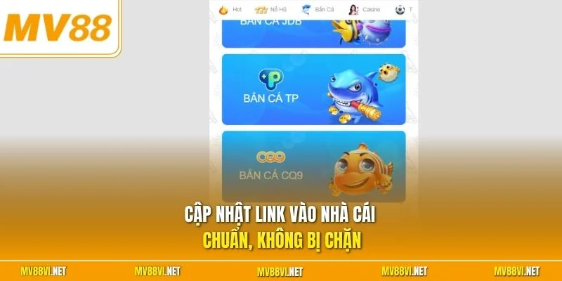 Cập nhật link vào nhà cái chuẩn, không bị chặn