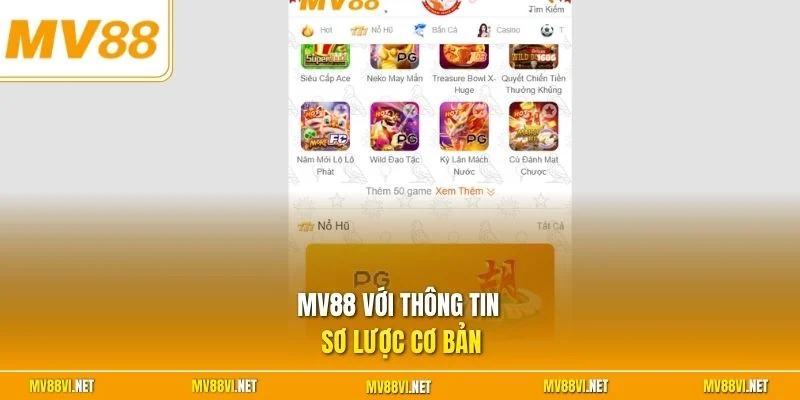MV88 với thông tin sơ lược cơ bản