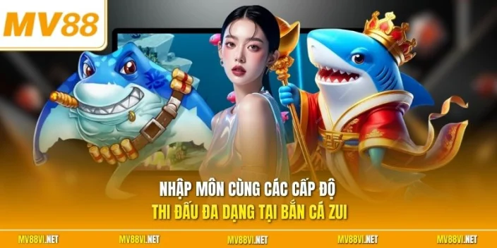 Nhập môn cùng các cấp độ thi đấu đa dạng tại bắn cá Zui