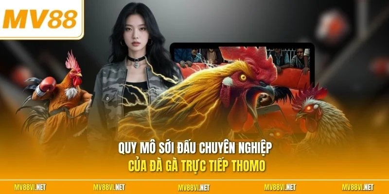 Quy mô sới đấu chuyên nghiệp của đà gà trực tiếp Thomo